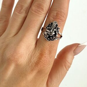 Silver Ganesha Ring